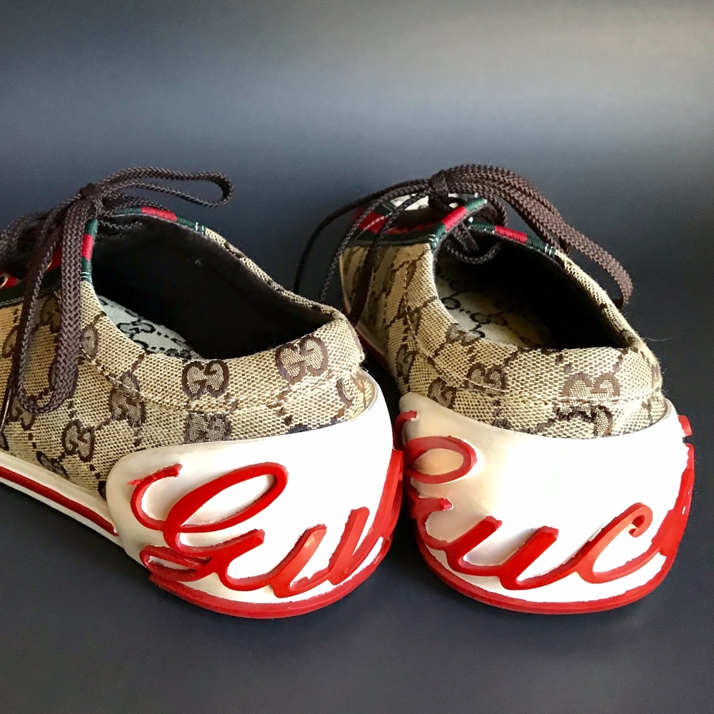GUCCI Women's Monogram Sneakers #65-29-7  Size 38